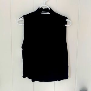 Aritzia Babaton Vince sleeveless crop turtleneck